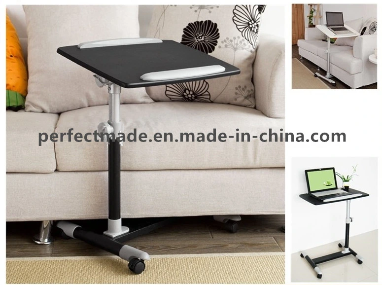 Hot Selling Cheap Adjustable Overbed Table with Wheels