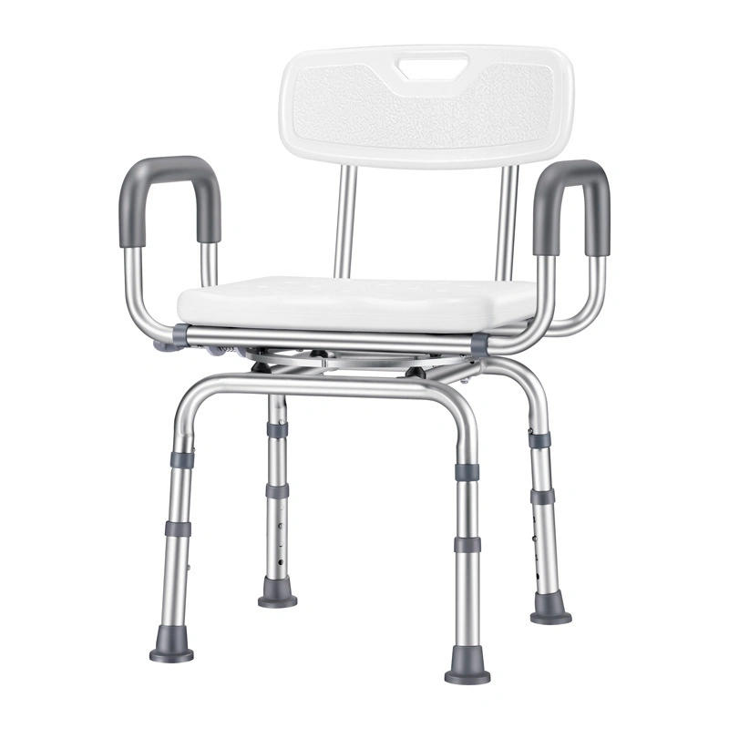 360 Degree Rotating Adjustment Shower Chair Aluminum Alloy Non-Slip Bath Stool