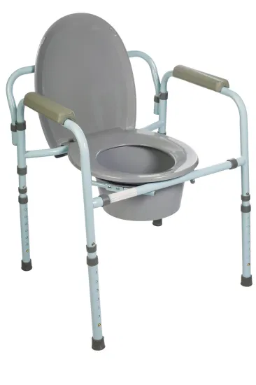 Frame Commode Chairs Over Toilet Cheapest Light Weight Plastic and Stainless Steel Wheelchair Rehabilitation Therapy Supplies