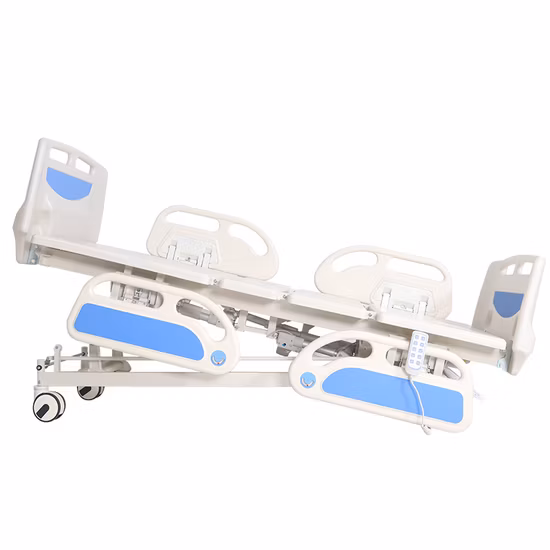 Medical Devices Wooden & Steel Hospital Overbed Table