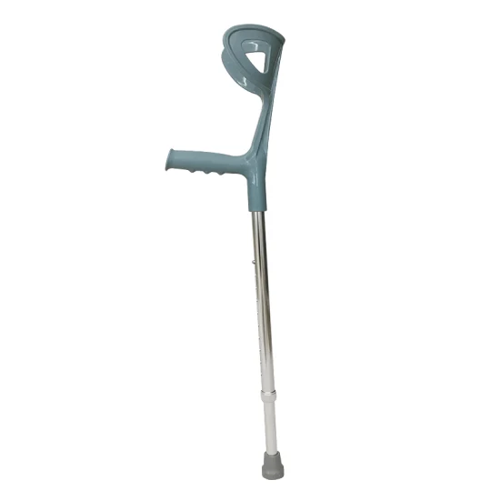Hq337L New Arrival Medical Equipment Walking Stick Adjustable Aluminum Elbow Crutch for Disability Injury