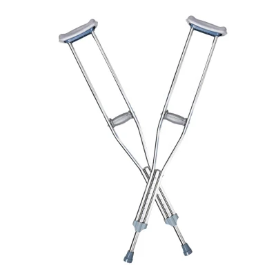 Stainless Steel Walking Aid for The Elderly, Disabled, Multifunctional Aluminum Alloy Crutches, Axillary Crutches